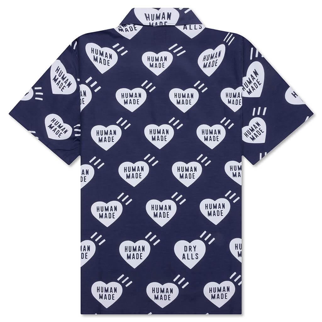 Heart Aloha Shirt - Navy Male Product Image