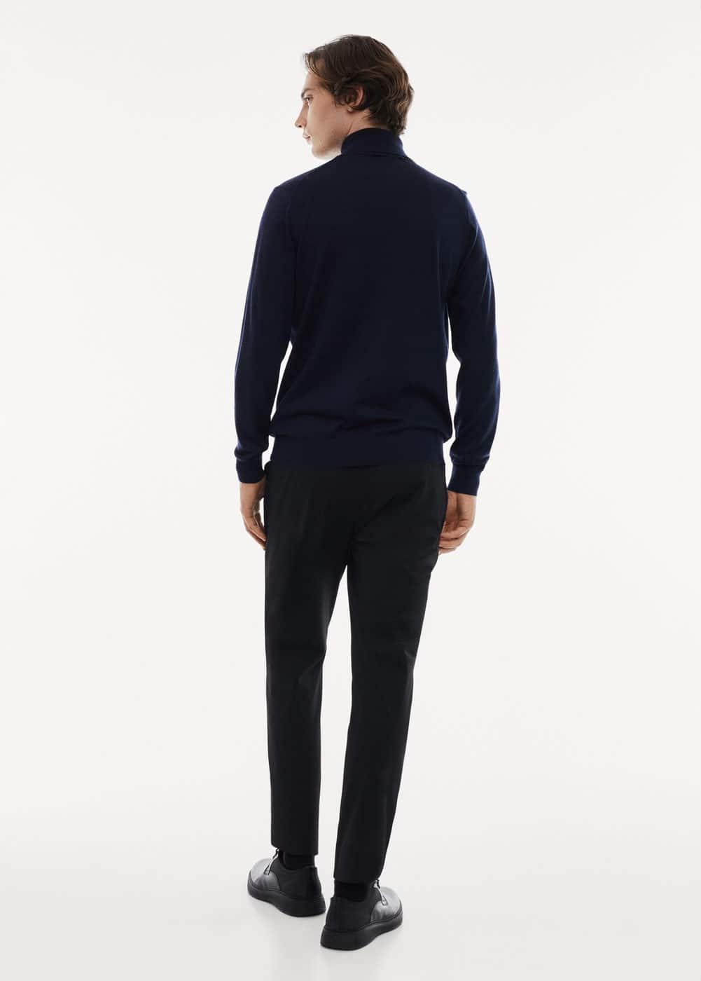 100% merino wool turtleneck sweater - Men | MANGO USA Product Image