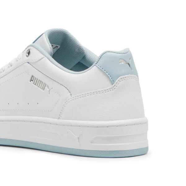 PUMA Court Classy Women's Sneakers in White/Frosted Dew/Silver Product Image