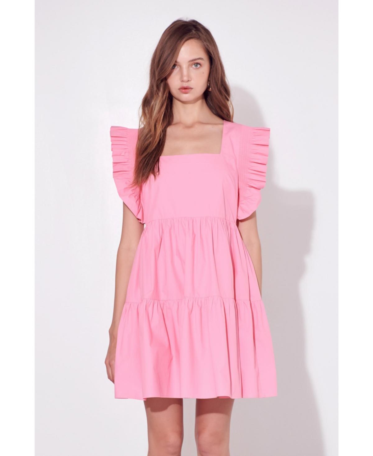 Women's Ruffled Dress with Smocking Detail Product Image