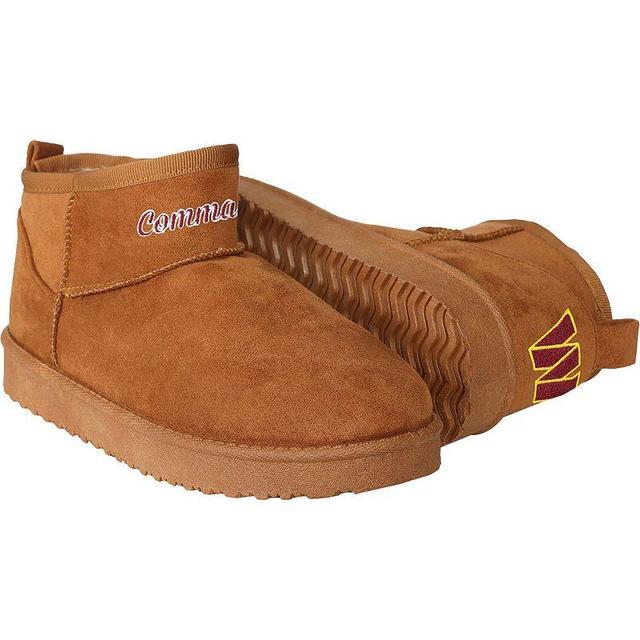 Womens FOCO Brown Washington Commanders Team Logo Fuzzy Fan Boots Product Image