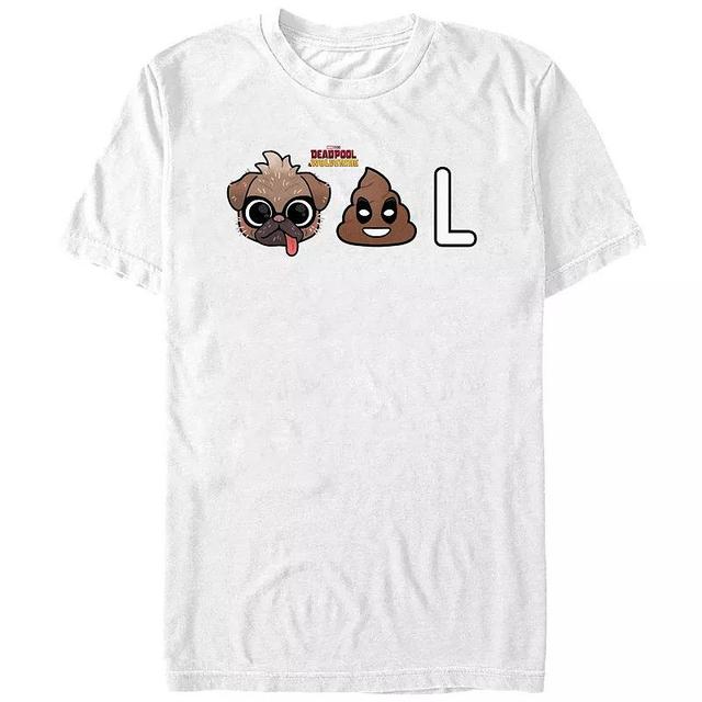 Mens Deadpool And Wolverine Dogpool Emojis Graphic Tee Product Image