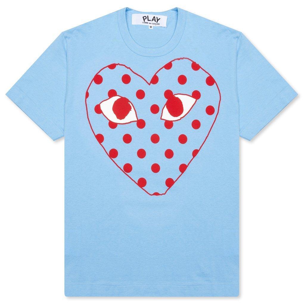 Pastelle Women's Polka Dot Logo T-Shirt - Blue Female Product Image