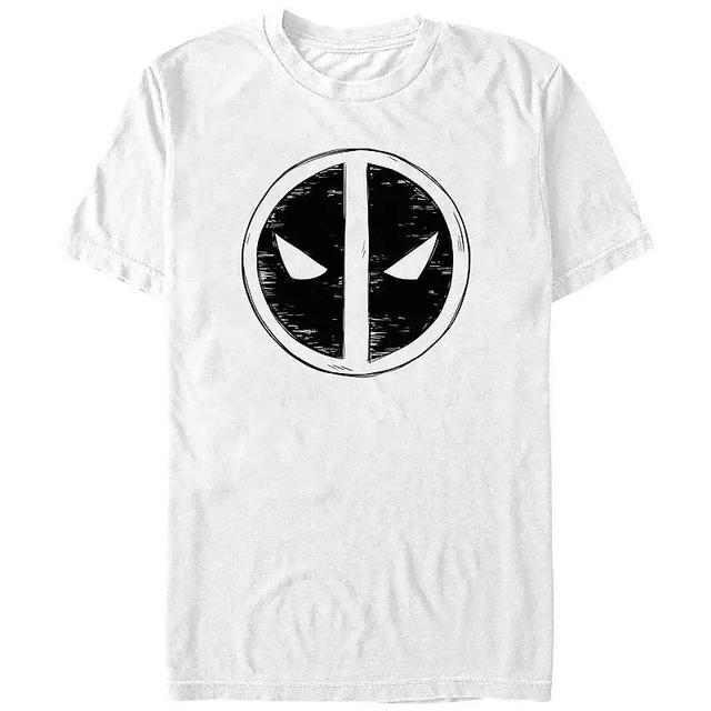 Fifth Sun Mens Deadpool Scribble Emblem Short Sleeve T-Shirt Product Image