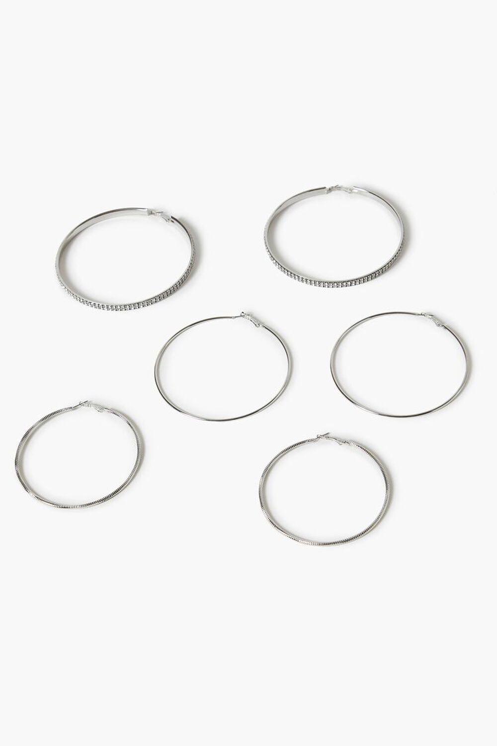 Textured Hoop Earring Set | Forever 21 Product Image