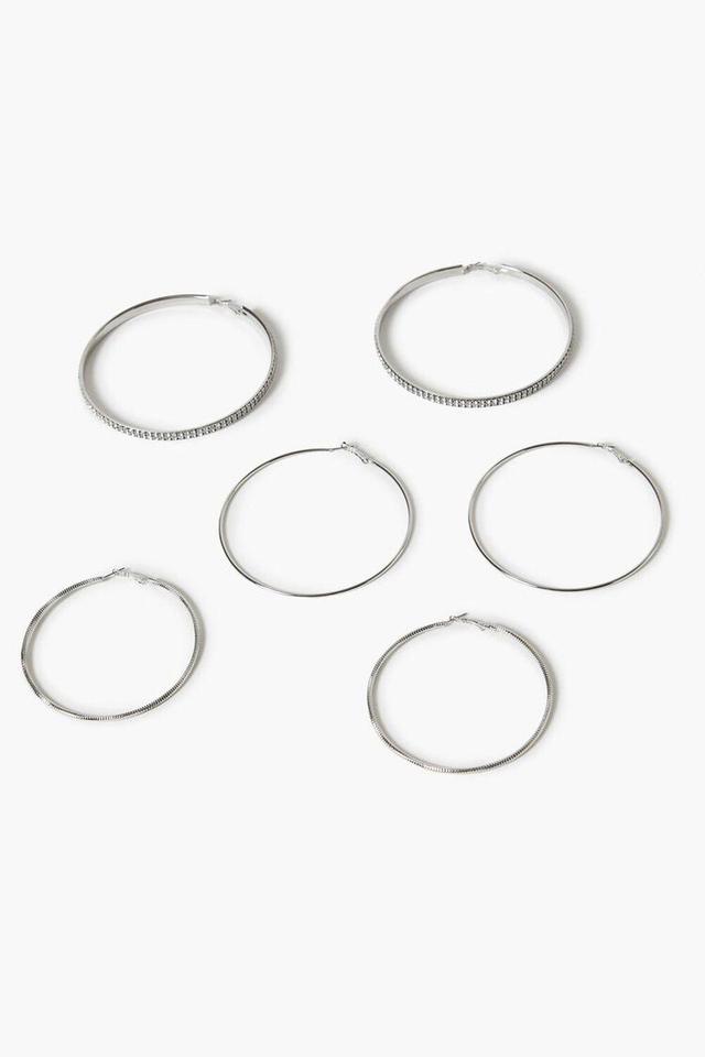 Textured Hoop Earring Set | Forever 21 Product Image