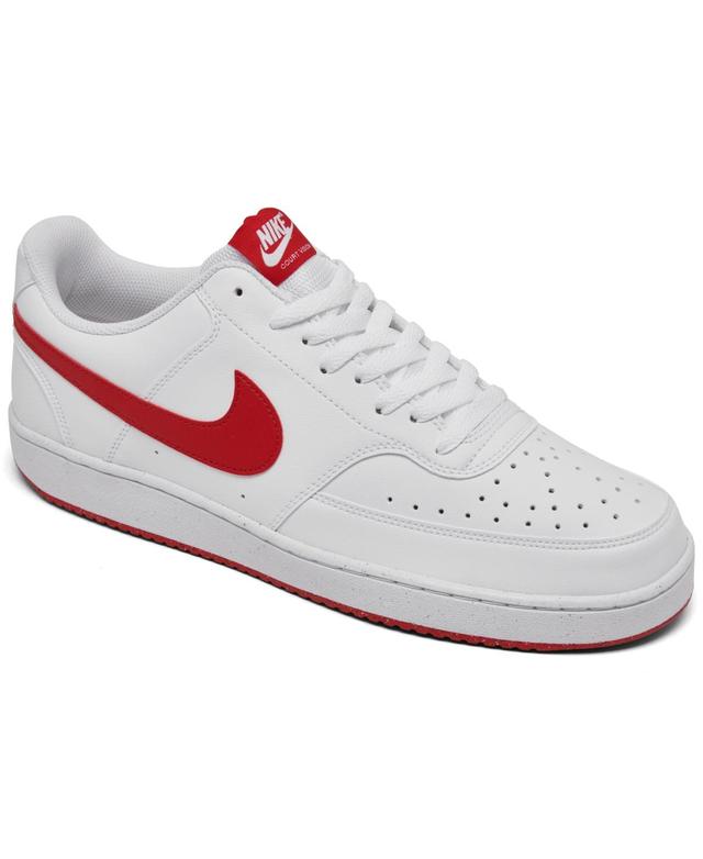 Nike Mens Court Vision Low Next Nature Casual Sneakers from Finish Line - White Product Image