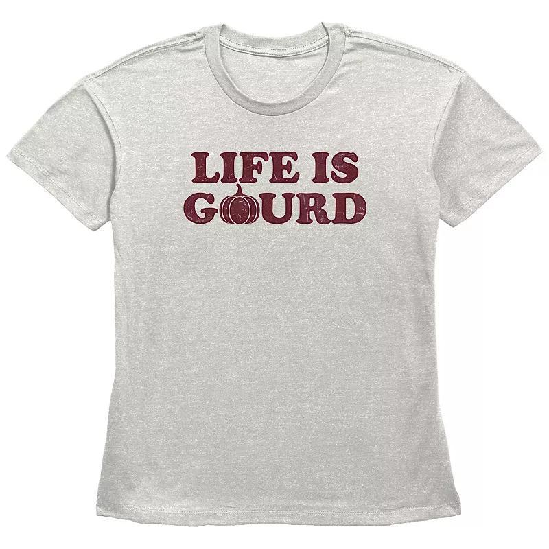 Womens Life Is Gourd Graphic Tee Product Image