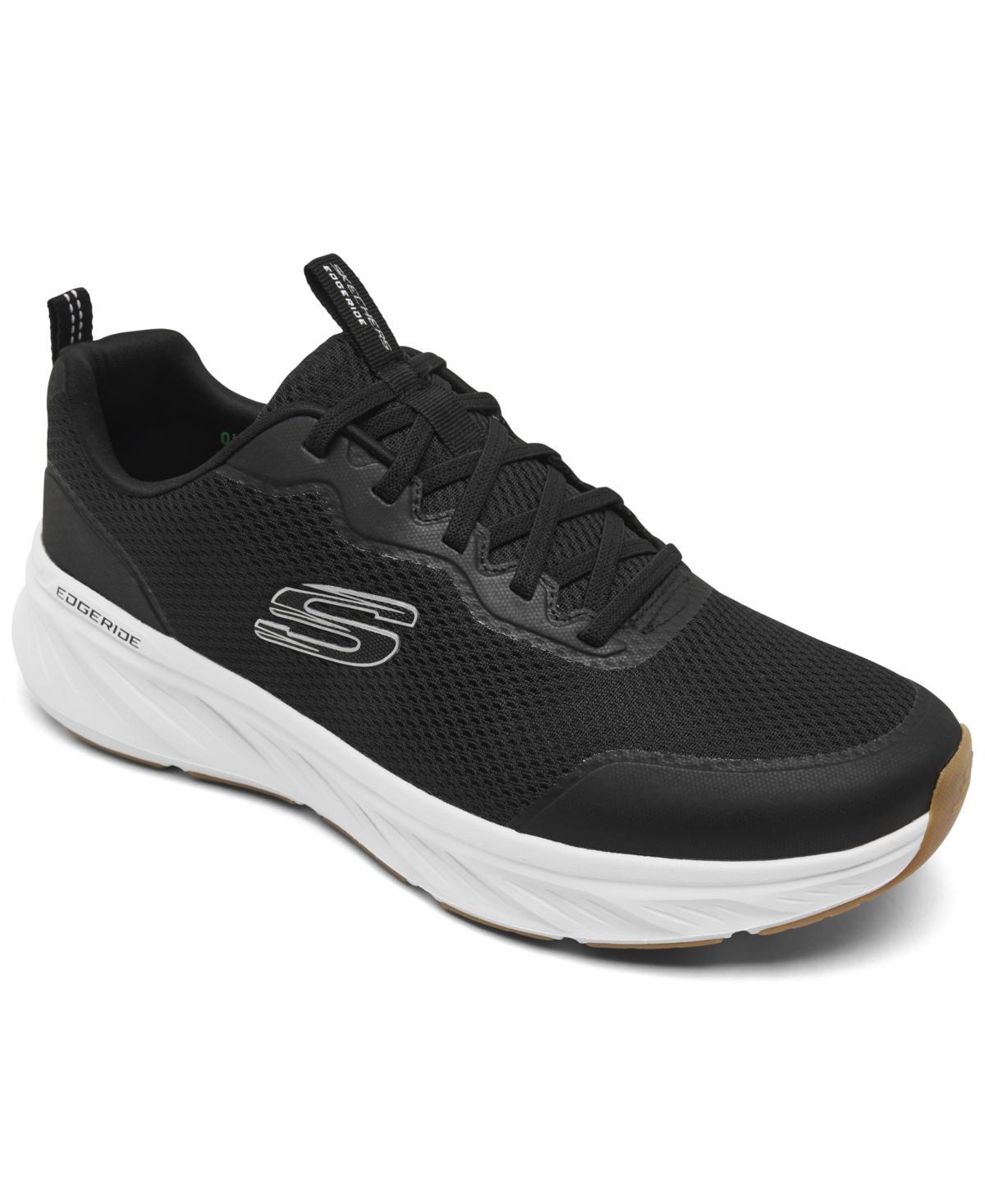 Skechers Mens Edgeride - Rekze Memory Foam Casual Running Sneakers from Finish Line - Black Product Image