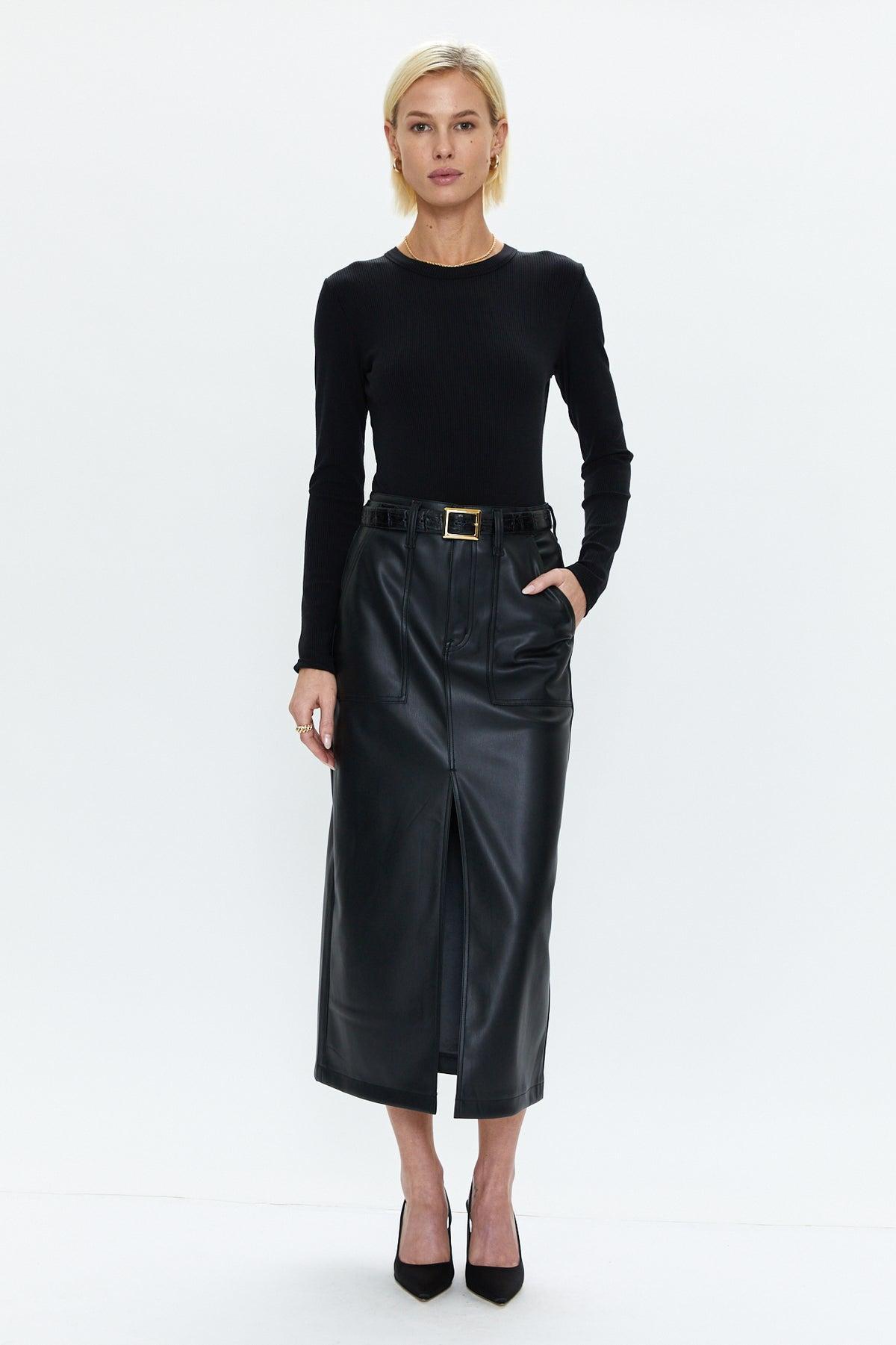 Alice Utility Midi Skirt - Slate Black Product Image