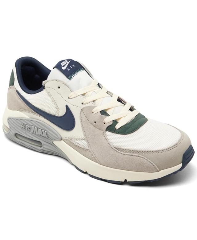 Men's Air Max Excee Casual Sneakers From Finish Line In Sail,midnight Navy Product Image