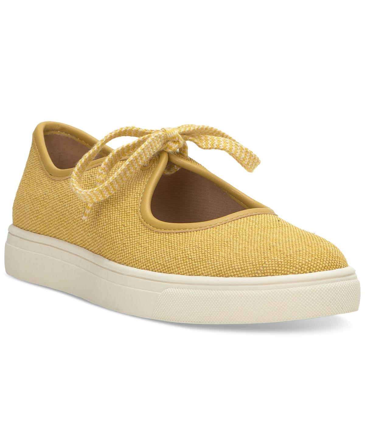 Lucky Brand Womens Lisia Cutout Tie Fabric Sneakers Product Image