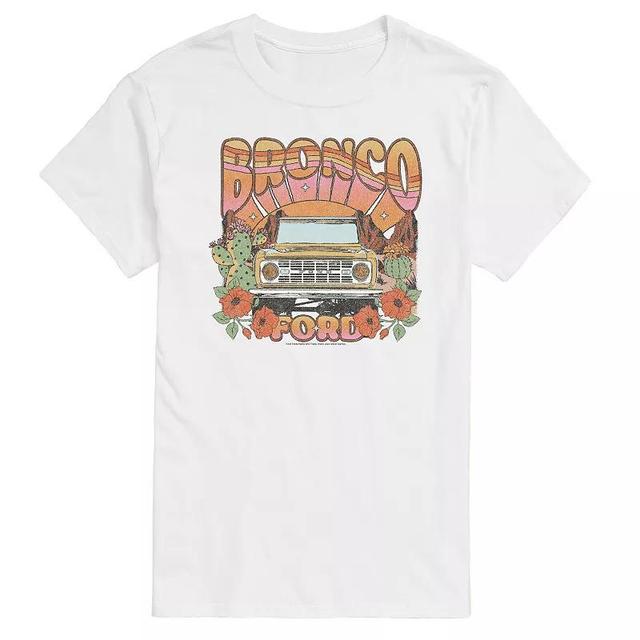 Big & Tall Ford Bronco Retro Floral Graphic Tee, Mens Product Image