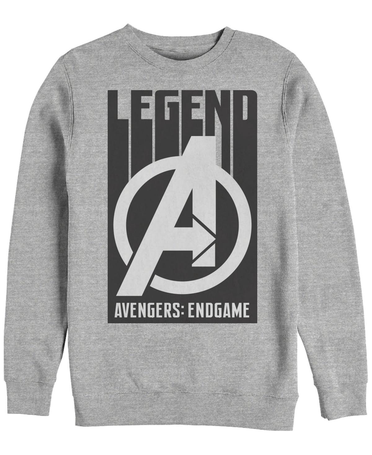 Marvel Mens Avengers Endgame Legend Logo, Crewneck Fleece Product Image