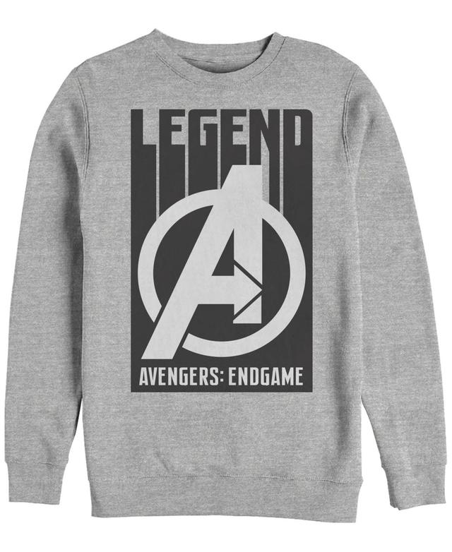 Marvel Mens Avengers Endgame Legend Logo, Crewneck Fleece Product Image