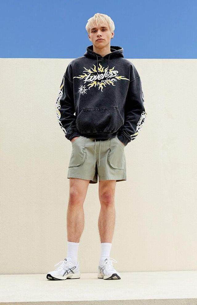 Men's Olive Trey Volley Shorts Product Image