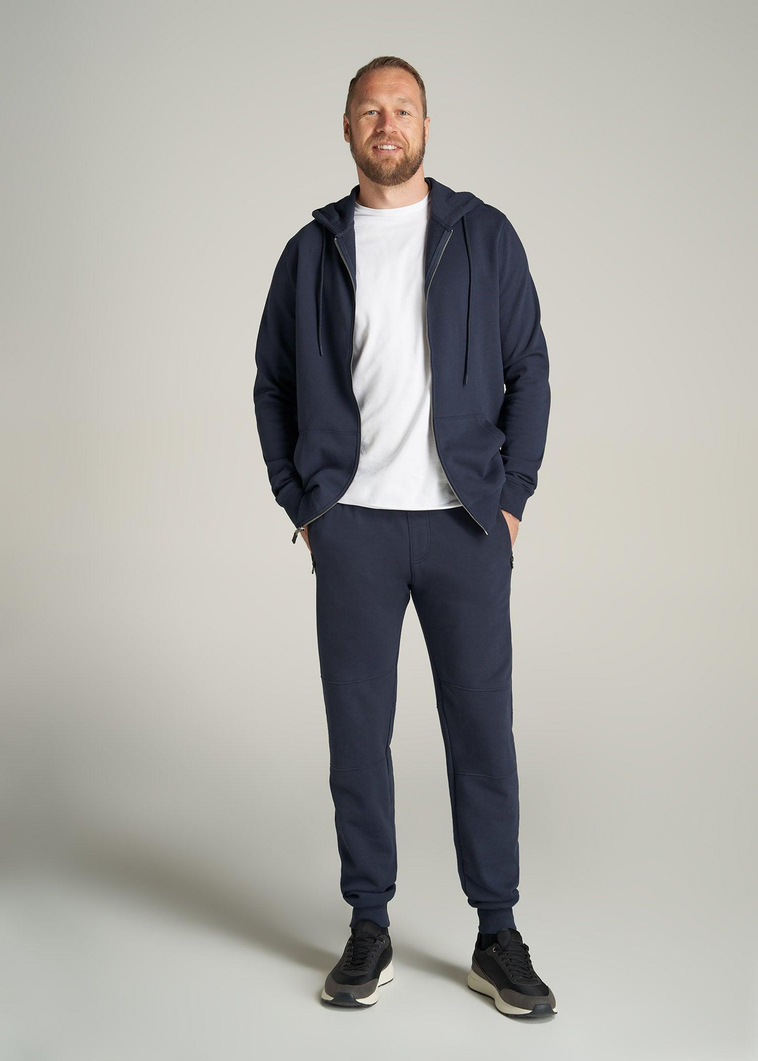 Wearever French Terry Men's Tall Joggers in Navy Male Product Image