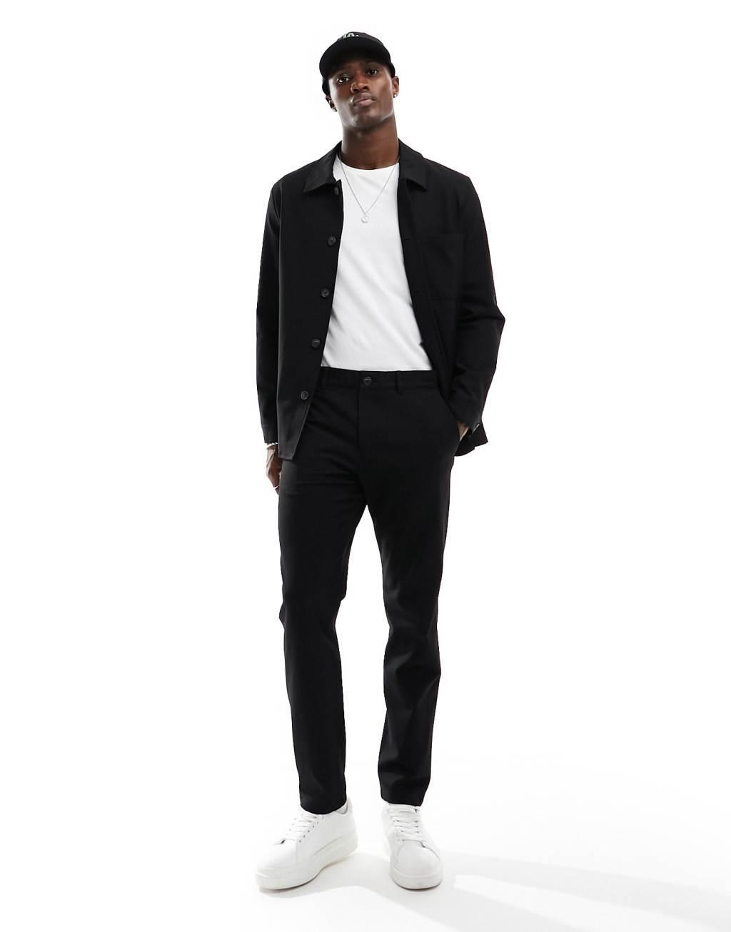 Selected Homme slim fit suit pants in black  Product Image