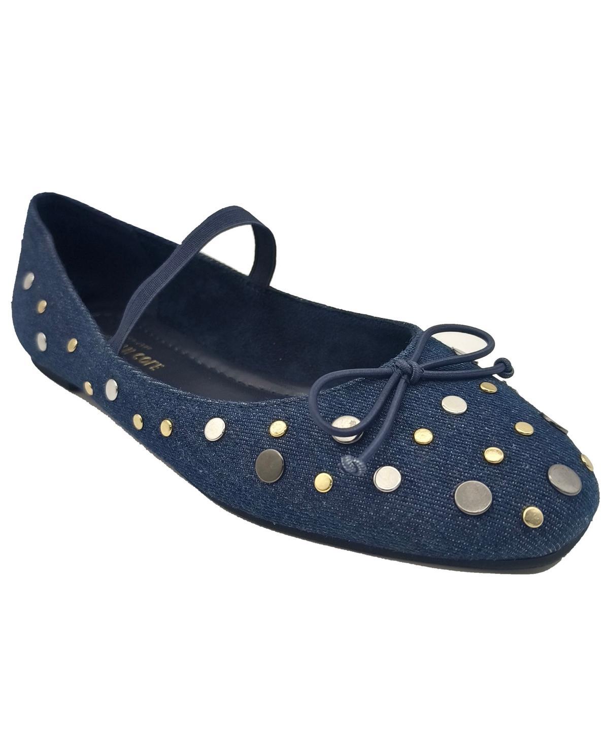 Kenneth Cole Womens Myra Studded Slip On Flats Product Image