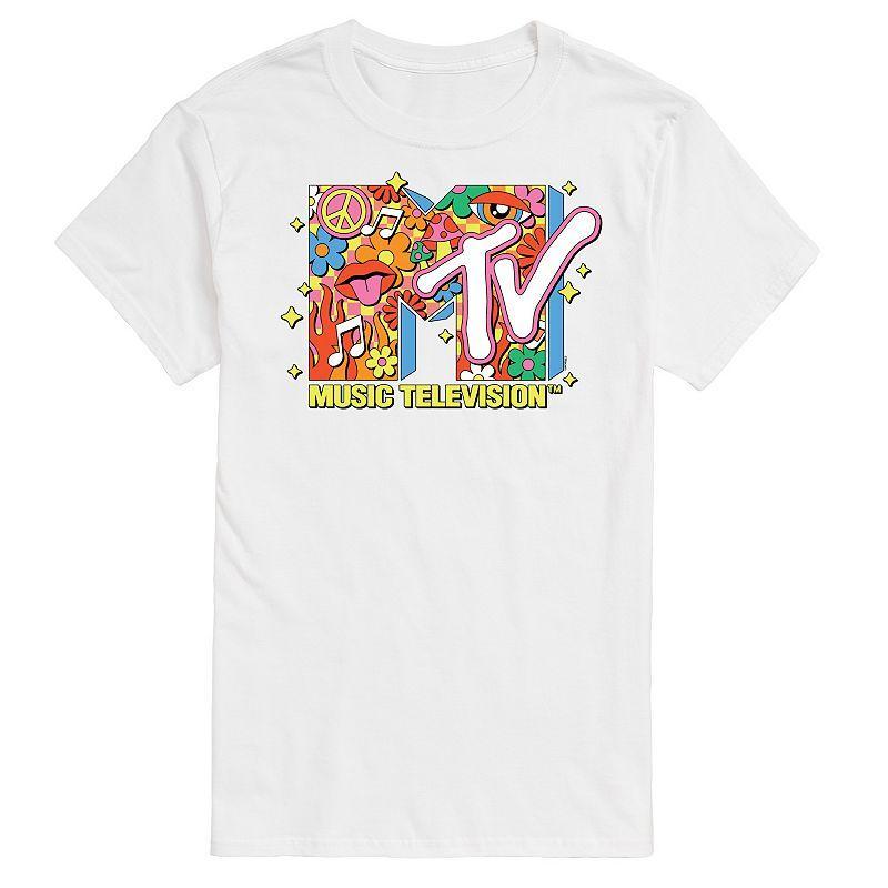 Big & Tall MTV Retro Collage Logo Graphic Tee, Mens Product Image