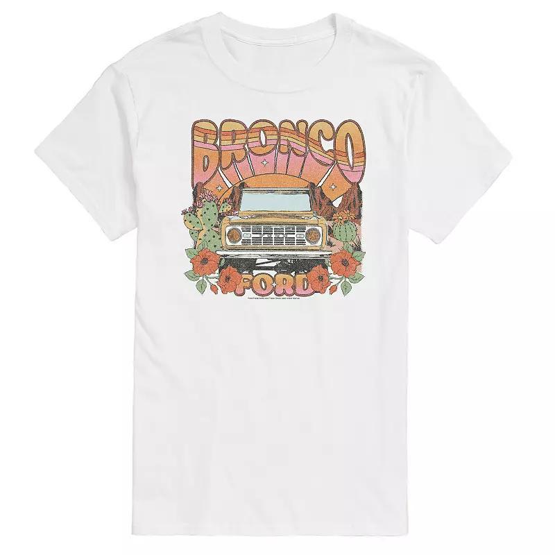 Mens Ford Bronco Retro Floral Graphic Tee Product Image