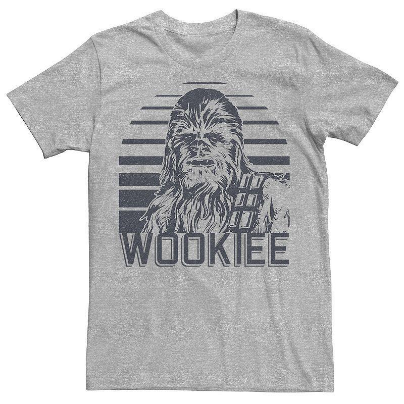 Mens Star Wars Chewbacca Wookiee Portrait Graphic Tee Athletic Grey Product Image