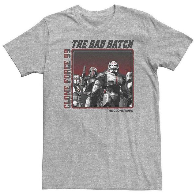 Big & Tall Star Wars: The Clone Wars Clone Force 99 The Bad Batch Tee, Mens Athletic Grey Product Image