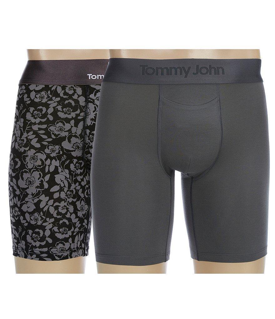 Tommy John Second Skin Etched Bud 6#double; Inseam Boxer Briefs 2-Pack Product Image