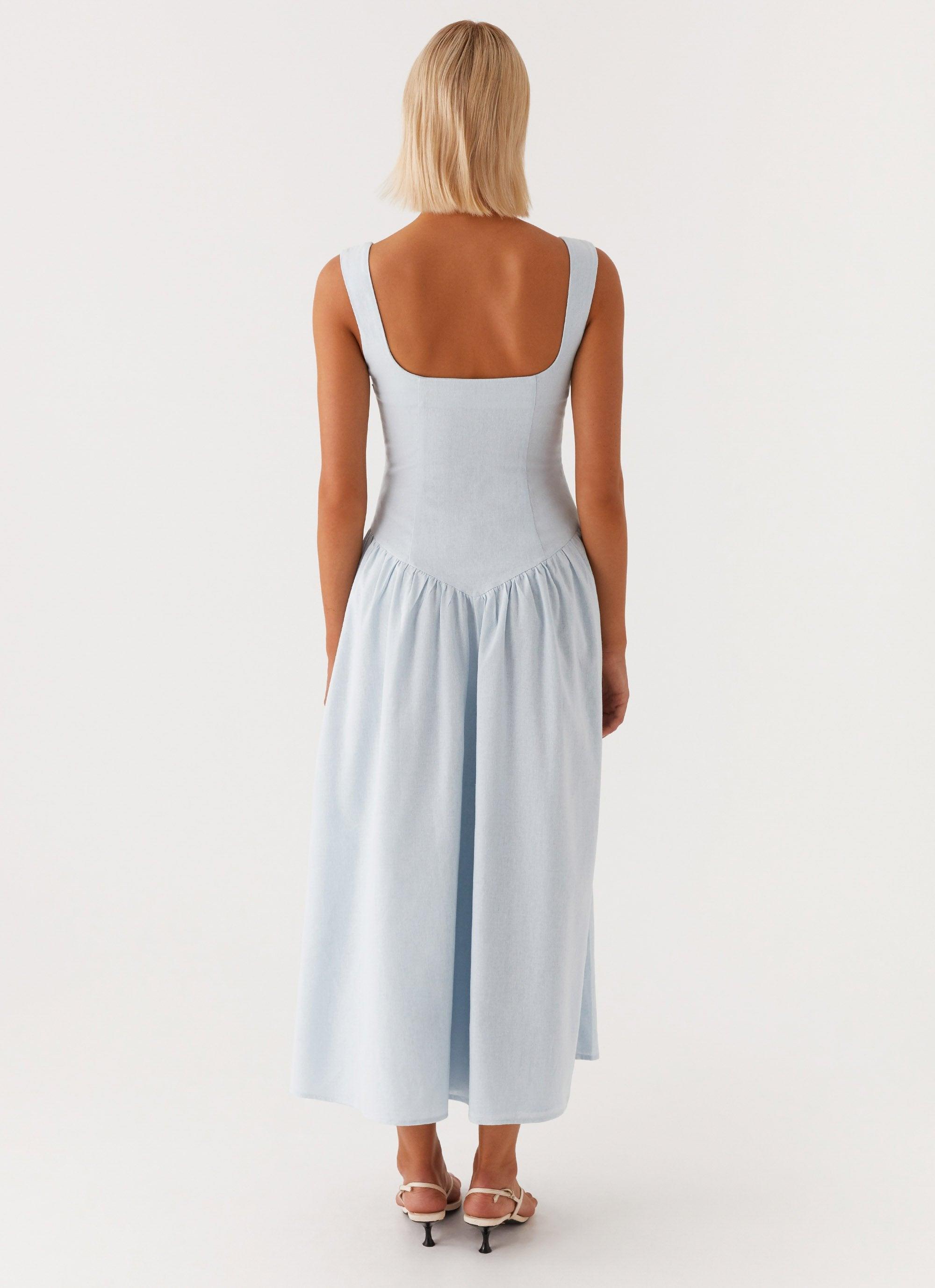 Suzie Midi Dress - Blue Product Image