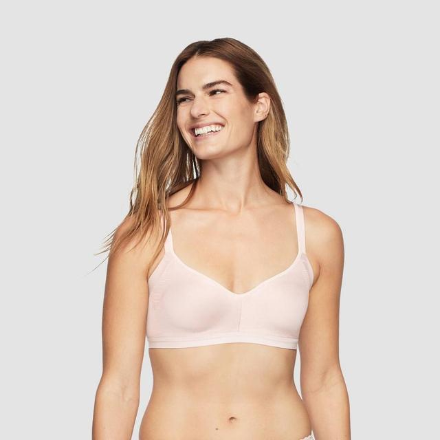 Simply Perfect by Warners Womens Underarm Smoothing Seamless Wireless Bra - Rosewater Product Image