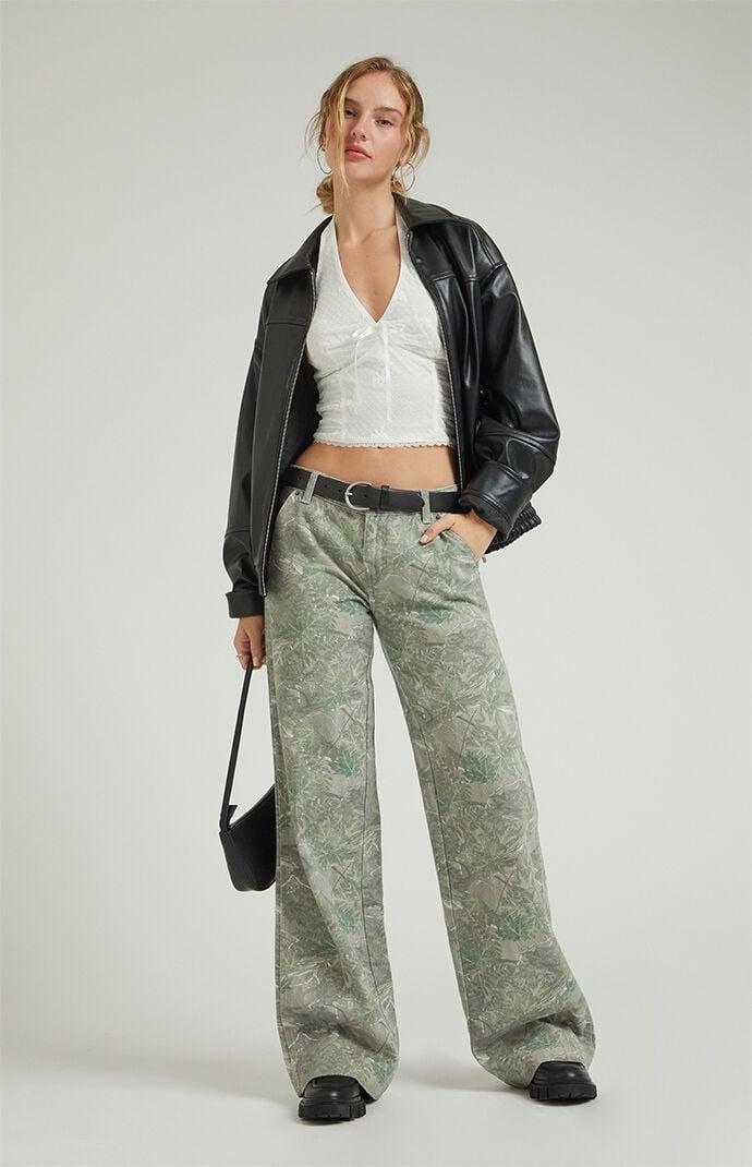 Women's Tree Camo Low Rise Baggy Pants Product Image