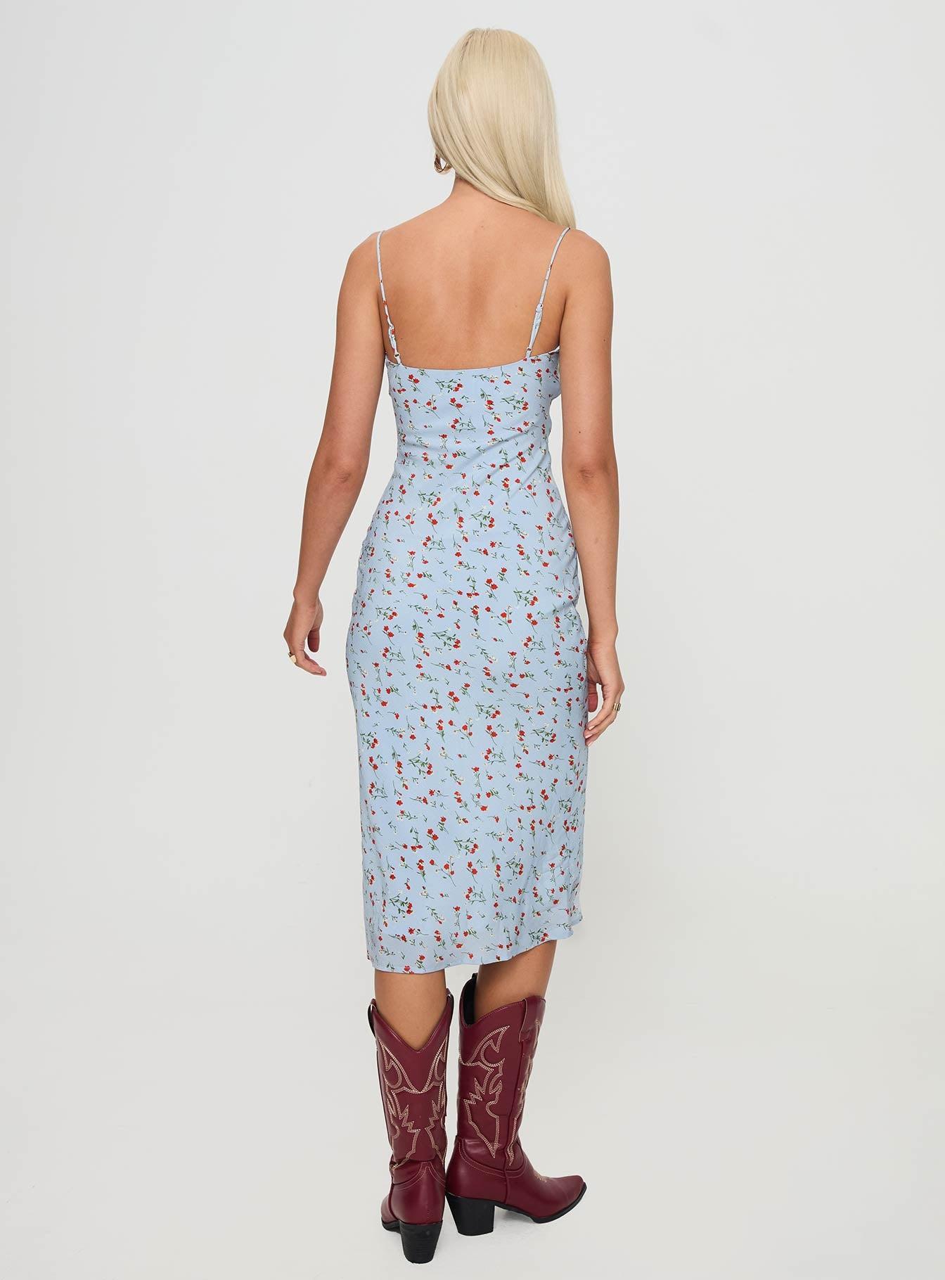 Forsell Maxi Dress Blue Floral Product Image