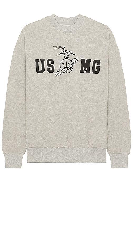 Mister Green USMG Mock Crewneck in Light Grey Product Image