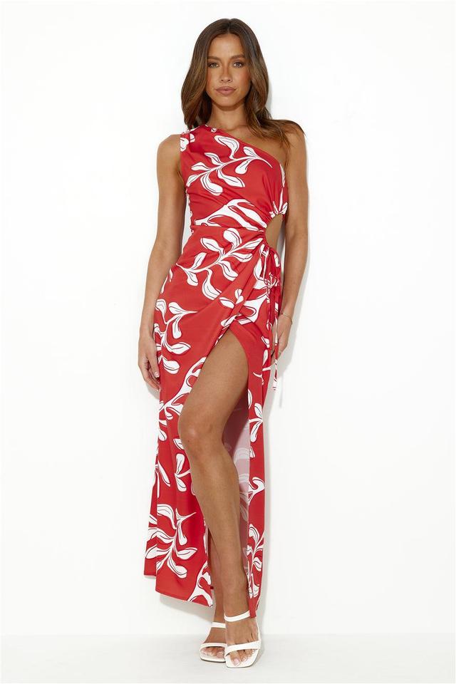 Beach Club Approved Maxi Dress Red Product Image