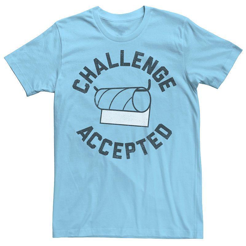 Mens Toilet Paper Challenge Accepted Humor Tee Product Image