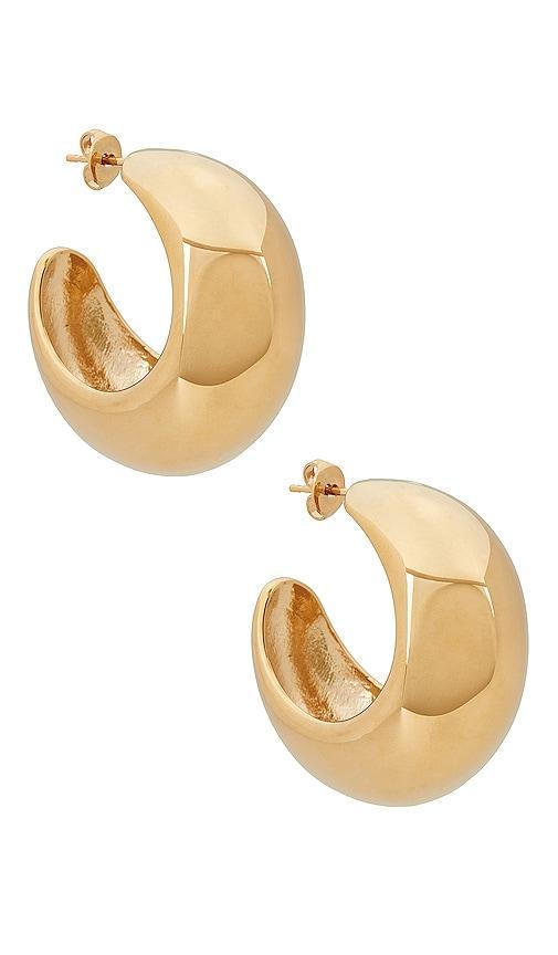 Isabel Marant Boucle D'oreill Earrings in Metallic Gold. Product Image