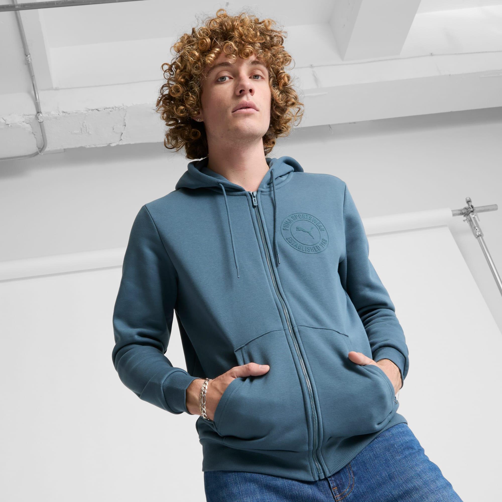 Tonal Graphic Men's Full-Zip Hoodie Product Image