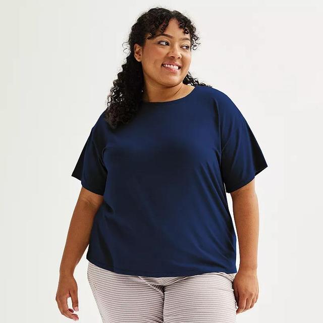 Plus Size Sonoma Goods For Life Cotton Modal Sleep Tee, Womens Product Image