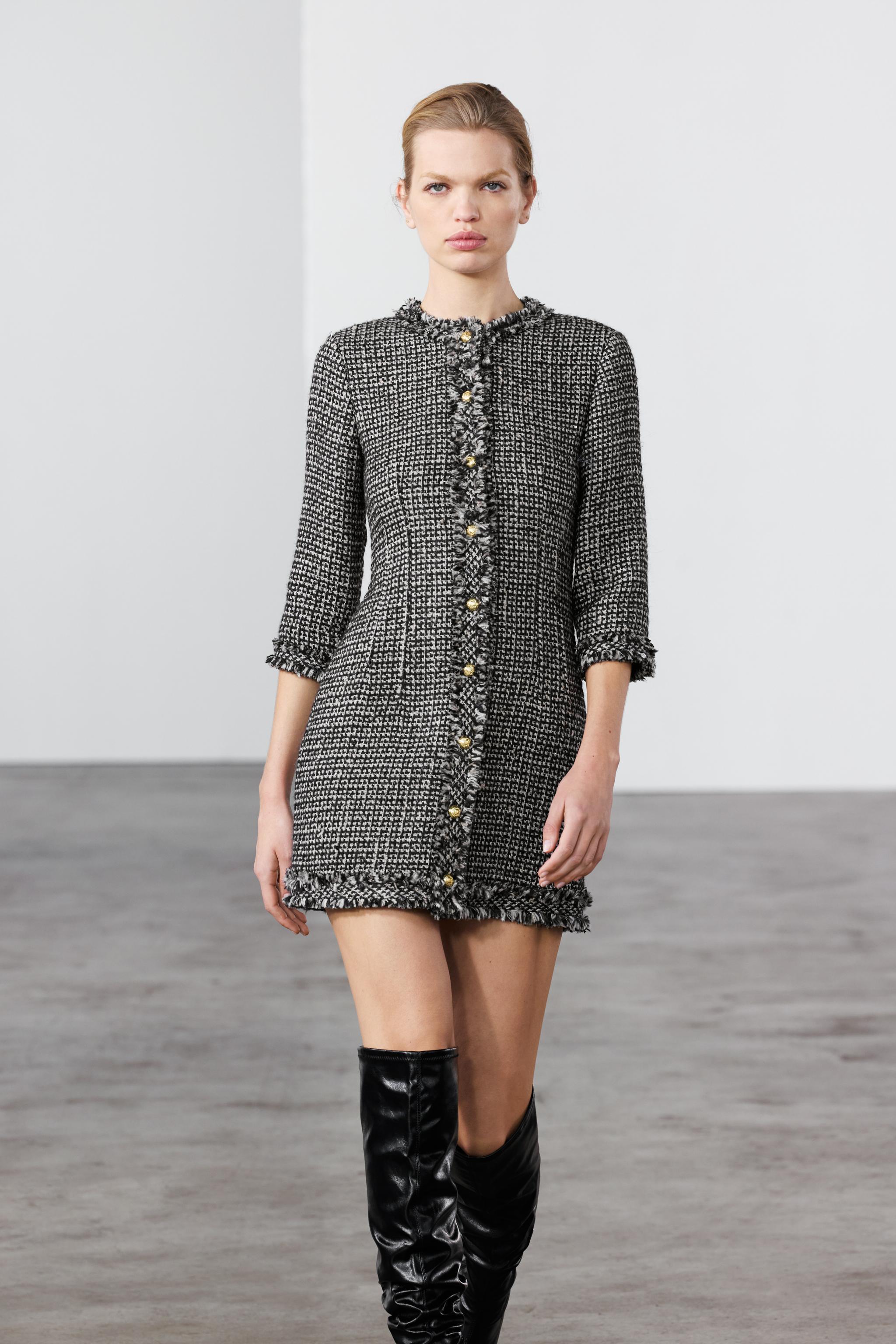 SHORT STRUCTURED DRESS ZW COLLECTION Product Image