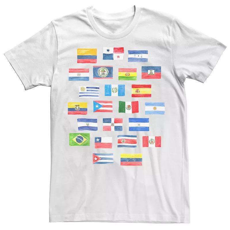 Big & Tall Gonzales Hispanic Heritage Flag Collage Tee, Mens Product Image