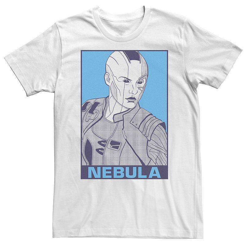 Marvel Big & Tall Marvel Avengers Endgame Nebula Pop Art Tee, Men's, Size: 3XL Tall, White Product Image