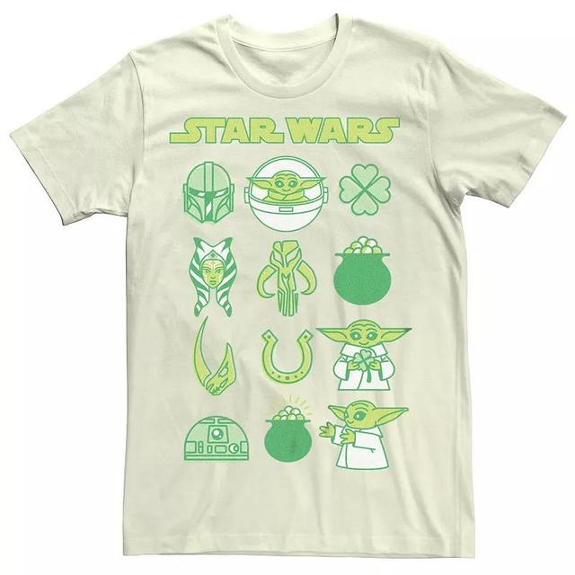 Mens Star Wars The Mandalorian Cute Green St. Patricks Day Tee Product Image