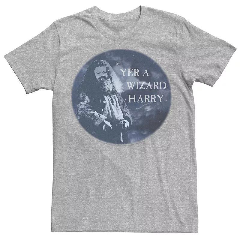 Mens Harry Potter Hagrid Yer A Wizard Harry Portrait Graphic Tee Royal Grey Product Image