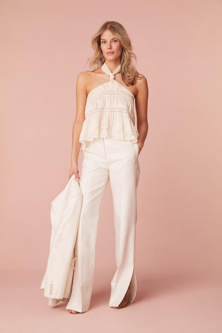 Poppet Straight Leg Tailored Pants Product Image