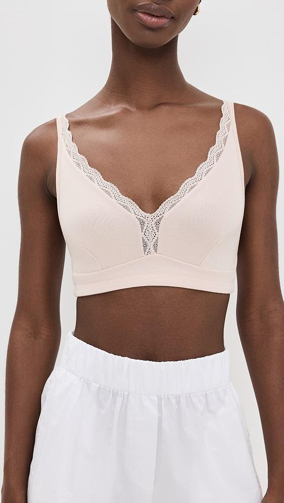 Stripe & Stare The Lace Plunge Bralette | Shopbop Product Image