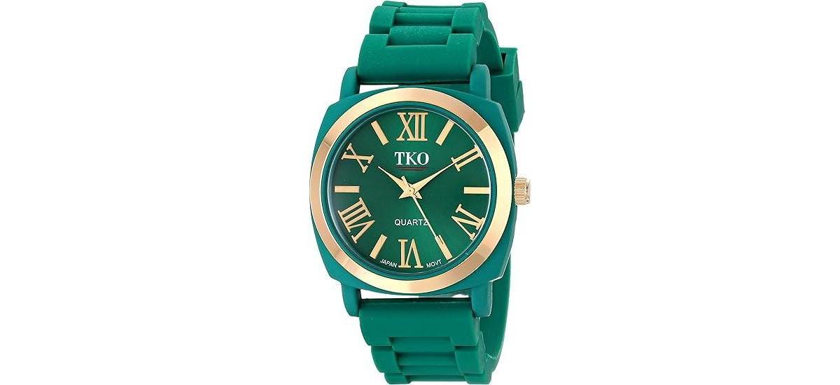 Tko Womens Green Milano Iii Analog Display Quartz Watch with Flexible Rubber Band Product Image