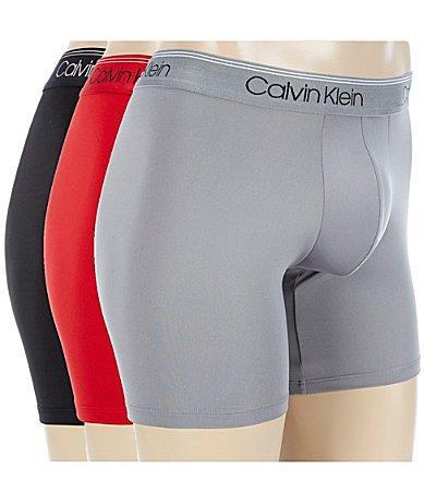 Calvin Klein 3-Pack Low Rise Microfiber Stretch Boxer Briefs Product Image