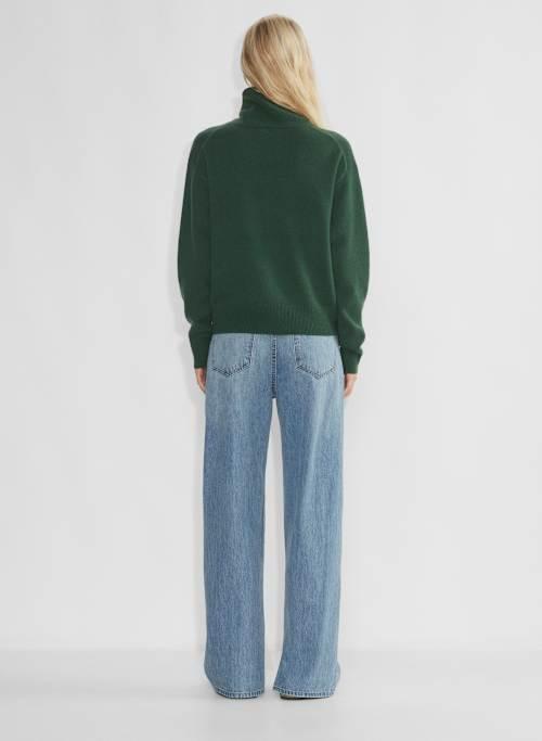 cashmere relaxed turtleneck sweater Product Image