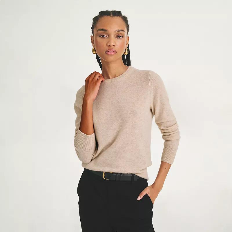 Womens NAADAM Cashmere Crewneck Sweater Pink Product Image