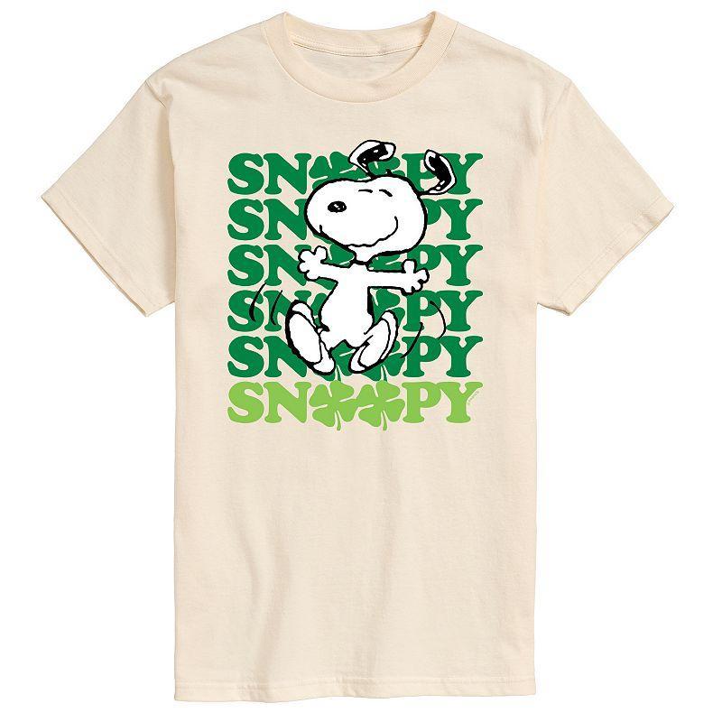 Mens Peanuts Snoopy Clover Dance Beige Product Image